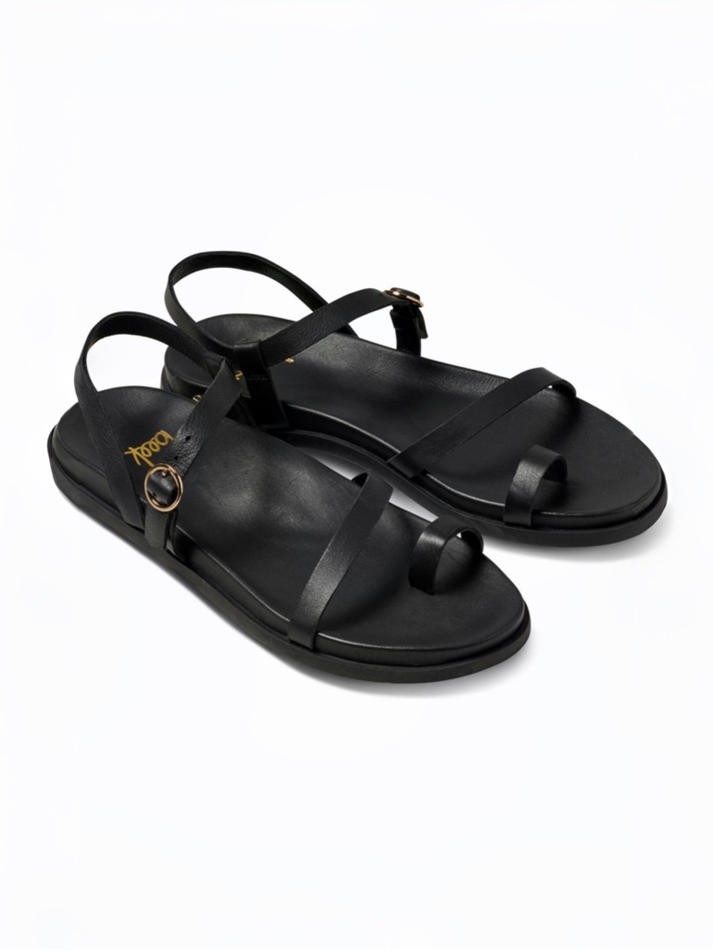 beek Auklet Toe-Loop Slide Sandal in Black Sz 9 MSRP $260 NEW